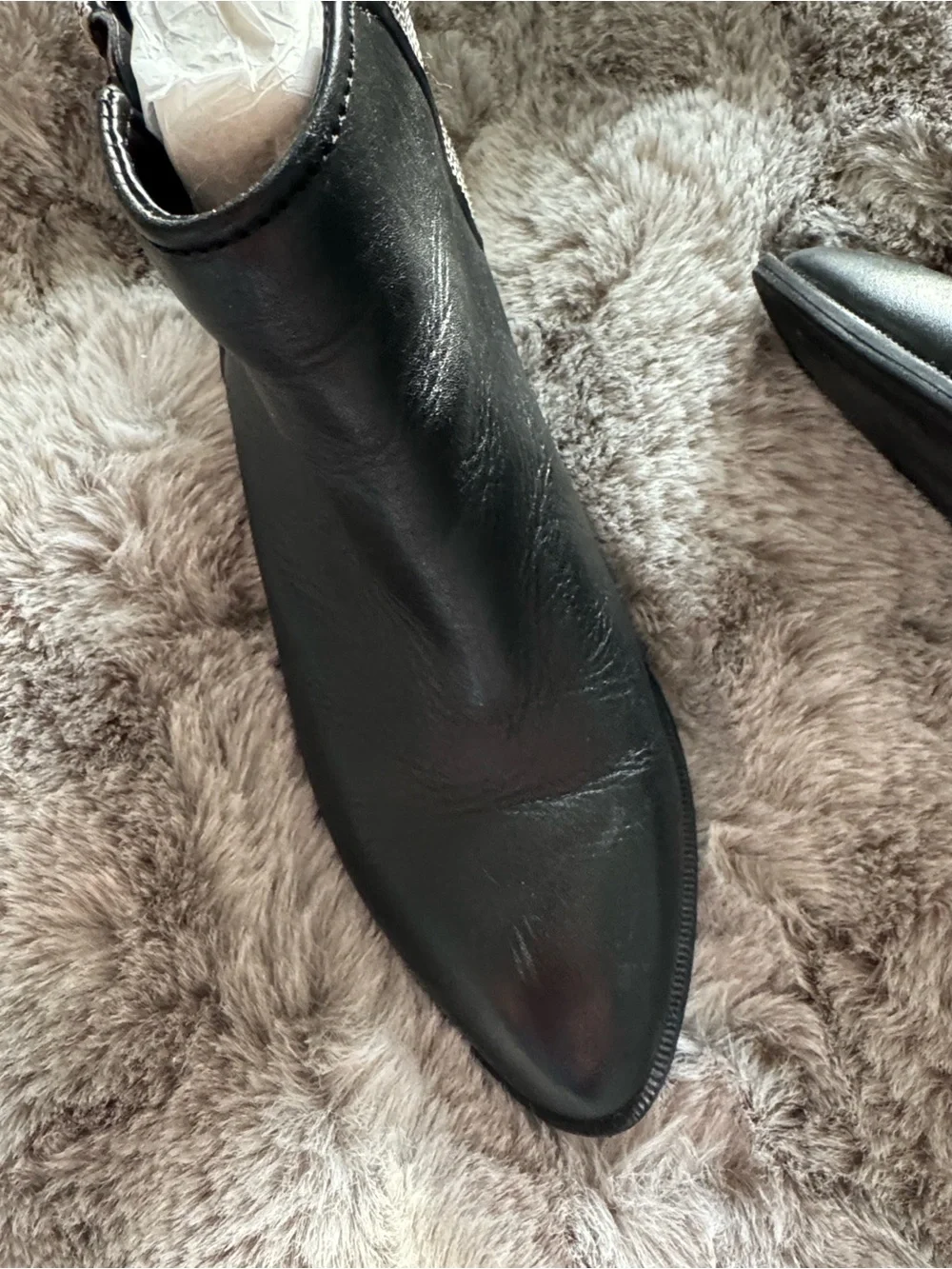 Circus by Sam Edelman Black and White Studded Heel Ankle Boots